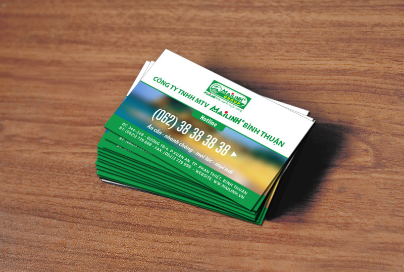 Mẫu card visit taxi mai linh