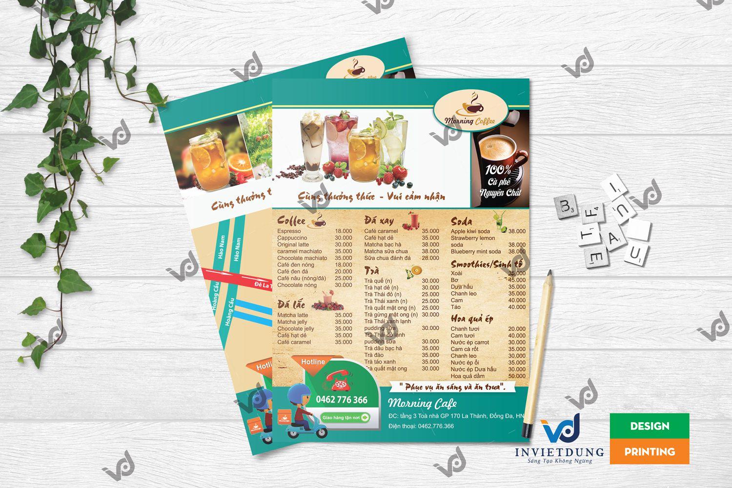 Mẫu tờ rơi khai trương quán cà phê