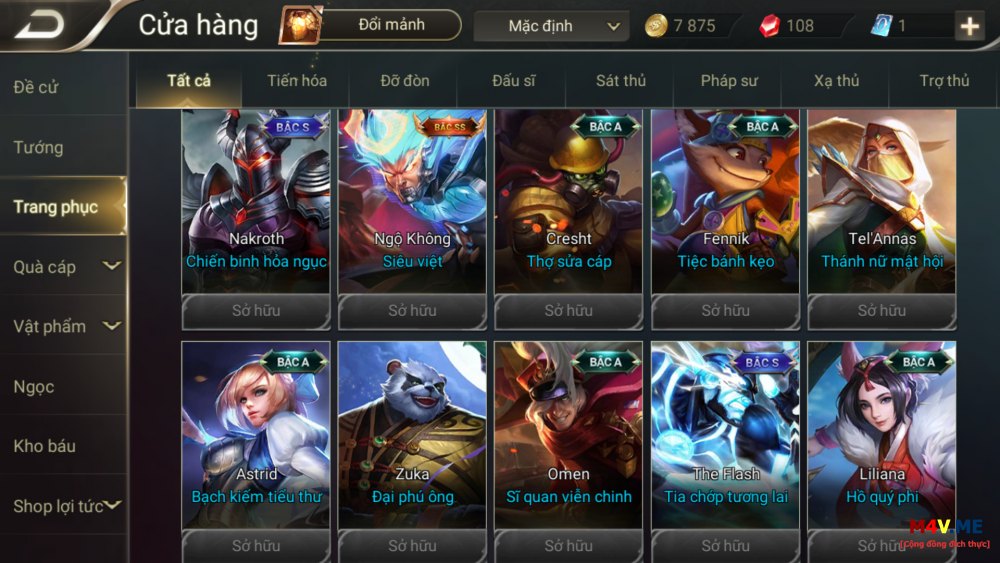 Cho acc liên quân miễn phí năm 2019