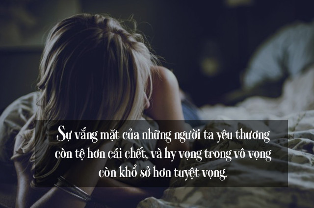 Sự vắng mặt của những người ta yêu thương còn tệ hơn cái chết