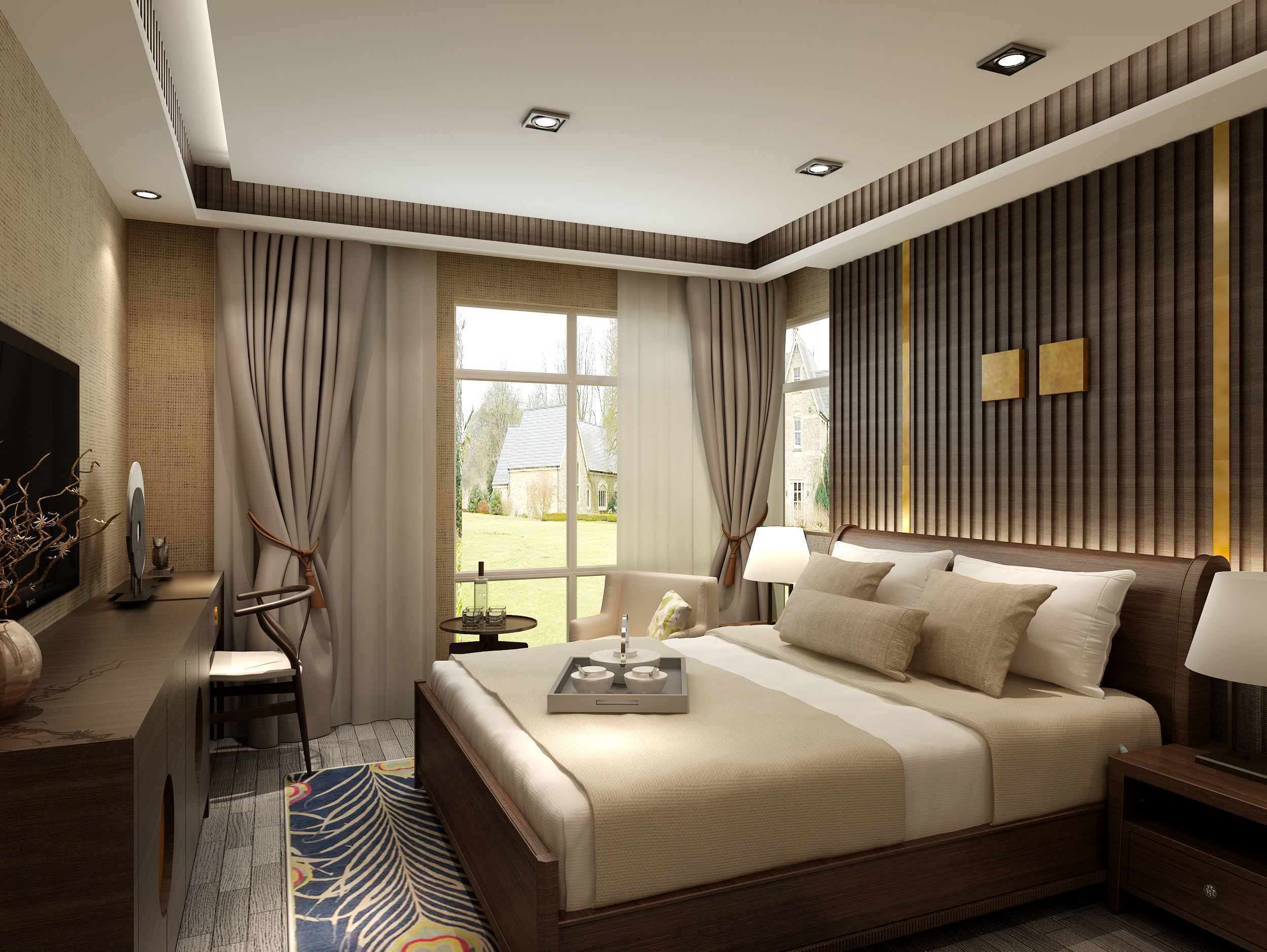 phòng ngủ đôi quá đẹp chuẩn Hàn Quốc