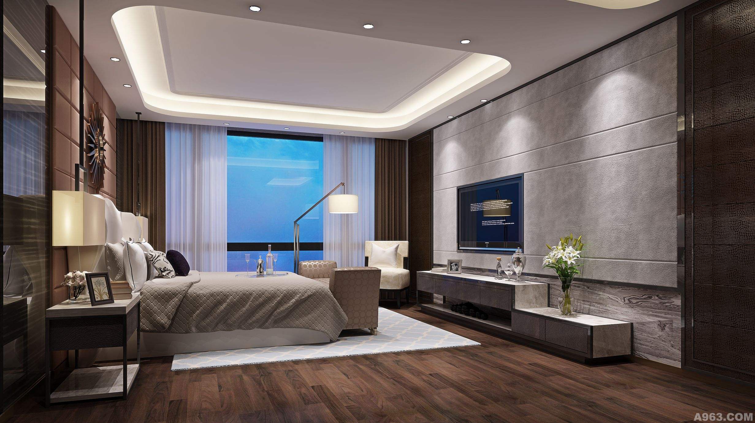 Thiết kế phòng ngủ đẹp với những ngôi nhà cao tầng