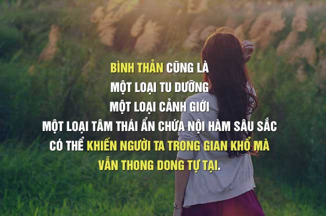 stt về cuộc sống an nhiên