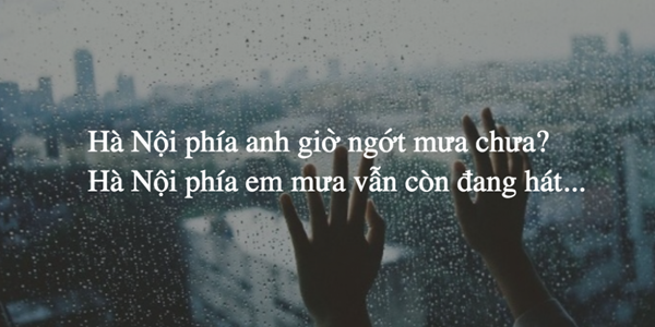 stt mưa nhớ người yêu