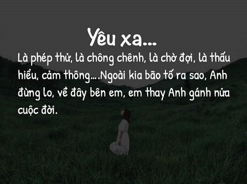 Stt tâm trạng nhớ người yêu ở xa