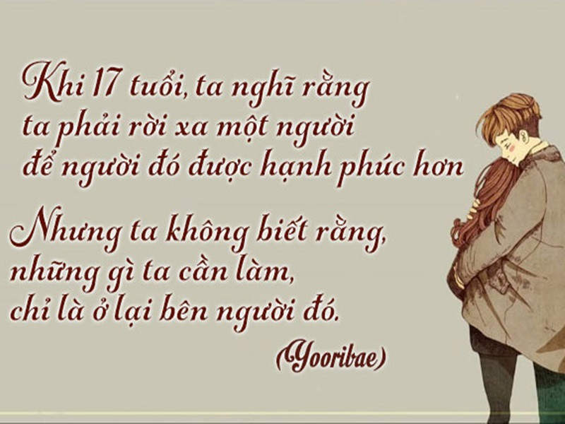 Stt thanh xuân tuổi 17